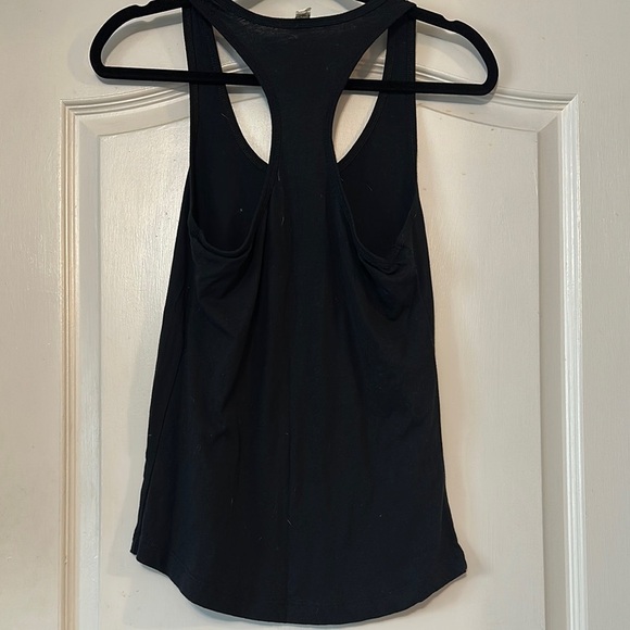 Black and Orange Crop Tank Top Relaxed Fit - Picture 5 of 5